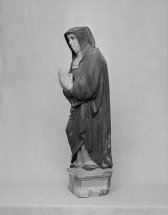 La Vierge : trois quarts gauche. © Région Bourgogne-Franche-Comté, Inventaire du patrimoine