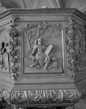Cuve : 2e panneau, saint Marc. © Région Bourgogne-Franche-Comté, Inventaire du patrimoine