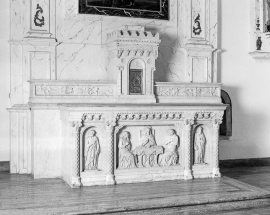 L'autel. © Région Bourgogne-Franche-Comté, Inventaire du patrimoine