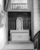Vue d'ensemble de l'autel latéral dédié au Sacré-Coeur. © Région Bourgogne-Franche-Comté, Inventaire du patrimoine