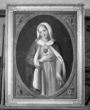 Tableau : la Vierge du Sacré-Coeur. © Région Bourgogne-Franche-Comté, Inventaire du patrimoine