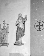 La Vierge vue de face. © Région Bourgogne-Franche-Comté, Inventaire du patrimoine