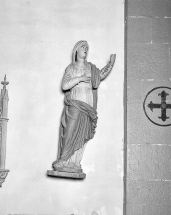 La Vierge vue de trois quarts droit. © Région Bourgogne-Franche-Comté, Inventaire du patrimoine