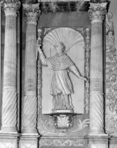 Saint François-Xavier vu de face (à droite du maître-autel). © Région Bourgogne-Franche-Comté, Inventaire du patrimoine