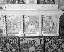 Détail : devant d'autel. © Région Bourgogne-Franche-Comté, Inventaire du patrimoine