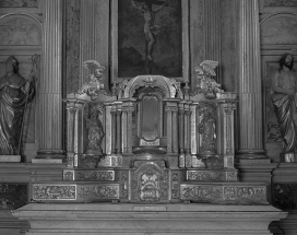 Vue d'ensemble tabernacle tournant ouvert. © Région Bourgogne-Franche-Comté, Inventaire du patrimoine