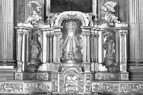 Vue d'ensemble tabernacle tournant fermé. © Région Bourgogne-Franche-Comté, Inventaire du patrimoine
