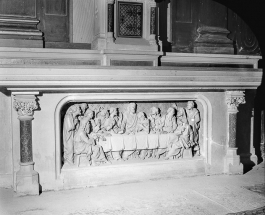Détail : autel-retable latéral droit. © Région Bourgogne-Franche-Comté, Inventaire du patrimoine