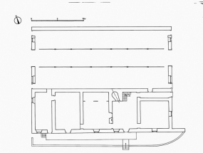 Plan au sol par J.-M. Demoly, 1975. © Région Bourgogne-Franche-Comté, Inventaire du patrimoine