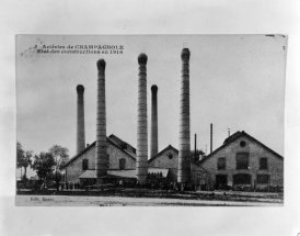 Aciéries de Champagnole. Etat des constructions en 1916. © Région Bourgogne-Franche-Comté, Inventaire du patrimoine