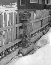 Détail de la clôture du jardin-potager. Ferme parcelle B n° 200. © Région Bourgogne-Franche-Comté, Inventaire du patrimoine