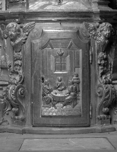 Porte du tabernacle. © Région Bourgogne-Franche-Comté, Inventaire du patrimoine