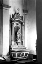 Vue d'ensemble de l'autel retable secondaire de la Vierge. © Région Bourgogne-Franche-Comté, Inventaire du patrimoine