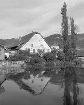 Vue générale depuis la rive gauche de la Loue. © Région Bourgogne-Franche-Comté, Inventaire du patrimoine