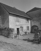 L'habitation : élévation sur cour. © Région Bourgogne-Franche-Comté, Inventaire du patrimoine