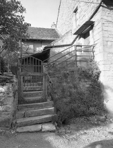 L'escalier d'accès à l'habitation. © Région Bourgogne-Franche-Comté, Inventaire du patrimoine