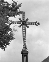 Partie supérieure de la croix. © Région Bourgogne-Franche-Comté, Inventaire du patrimoine