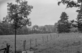 Vue depuis la route de Pesmes. © Région Bourgogne-Franche-Comté, Inventaire du patrimoine