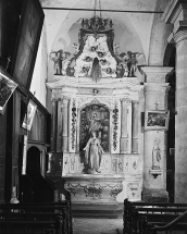 Vue d'ensemble de l'autel secondaire nord. © Région Bourgogne-Franche-Comté, Inventaire du patrimoine