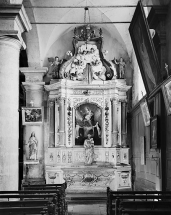 Vue d'ensemble de l'autel secondaire sud. © Région Bourgogne-Franche-Comté, Inventaire du patrimoine