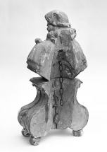 Revers du buste-reliquaire situé à droite du retable. © Région Bourgogne-Franche-Comté, Inventaire du patrimoine