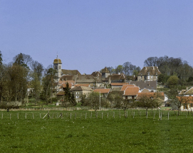 Vue d'ensemble depuis la route de Brussey. © Région Bourgogne-Franche-Comté, Inventaire du patrimoine