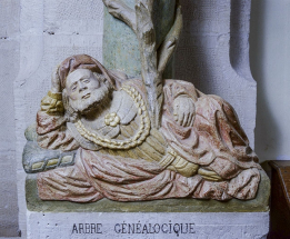 Détail : Jessé vu de face. © Région Bourgogne-Franche-Comté, Inventaire du patrimoine