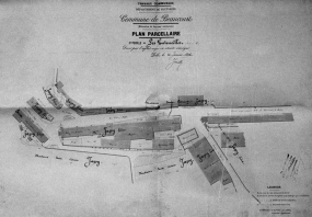 Plan-masse de la Pendulerie [extrait du plan parcellaire]. © Région Bourgogne-Franche-Comté, Inventaire du patrimoine