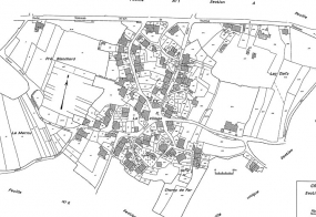 Plan cadastral 1951, E1. échelle 1/1250.. © Région Bourgogne-Franche-Comté, Inventaire du patrimoine