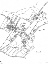 Fond de carte : extrait du cadastre de 1939, section A9. © Région Bourgogne-Franche-Comté, Inventaire du patrimoine