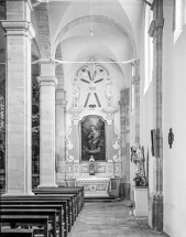 Vue d'ensemble de l'autel-retable latéral gauche. © Région Bourgogne-Franche-Comté, Inventaire du patrimoine