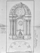 Dessin de Charles Colombot © Région Bourgogne-Franche-Comté, Inventaire du patrimoine