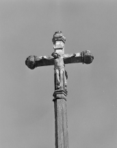 Détail du Christ. © Région Bourgogne-Franche-Comté, Inventaire du patrimoine