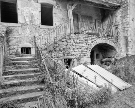 Détail de l'escalier. © Région Bourgogne-Franche-Comté, Inventaire du patrimoine