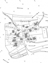 Plan cadastral, 1964, section AB, échelle 1 : 1000. © Région Bourgogne-Franche-Comté, Inventaire du patrimoine