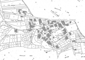 Plan cadastral, 1968, section AC, échelle 1 : 1000. © Région Bourgogne-Franche-Comté, Inventaire du patrimoine