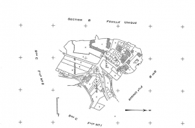 Plan cadastral, 1966, section AB, échelle 1 : 1000. © Région Bourgogne-Franche-Comté, Inventaire du patrimoine