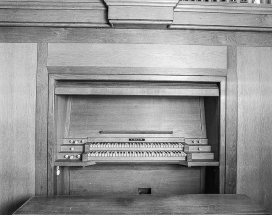 Console vue de face. © Région Bourgogne-Franche-Comté, Inventaire du patrimoine