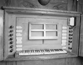 Console vue de face. © Région Bourgogne-Franche-Comté, Inventaire du patrimoine