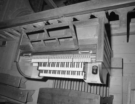 Console vue en plongée. © Région Bourgogne-Franche-Comté, Inventaire du patrimoine