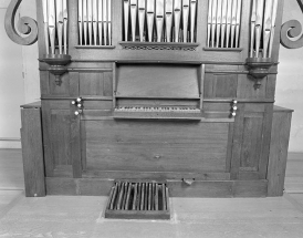 Console vue de face. © Région Bourgogne-Franche-Comté, Inventaire du patrimoine