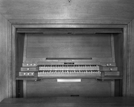 Console vue de face. © Région Bourgogne-Franche-Comté, Inventaire du patrimoine