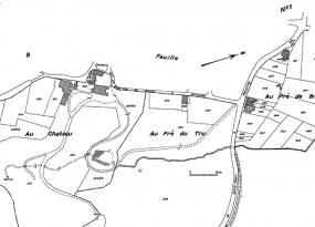 Cadastre : 1953 B (2e feuille). © Région Bourgogne-Franche-Comté, Inventaire du patrimoine