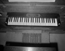 Console, vue en plongée. © Région Bourgogne-Franche-Comté, Inventaire du patrimoine