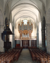 Grand orgue, vu de face. © Région Bourgogne-Franche-Comté, Inventaire du patrimoine