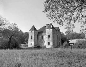 Vue d'ensemble avec un noyer au premier plan. © Région Bourgogne-Franche-Comté, Inventaire du patrimoine