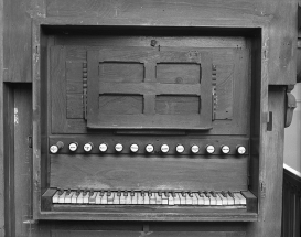 Console vue de face. © Région Bourgogne-Franche-Comté, Inventaire du patrimoine