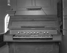 Console vue de face. © Région Bourgogne-Franche-Comté, Inventaire du patrimoine