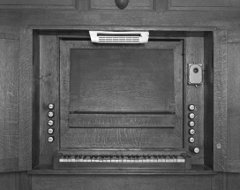 Console vue de face. © Région Bourgogne-Franche-Comté, Inventaire du patrimoine