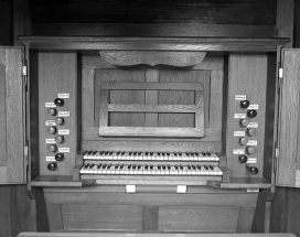 Console vue de face. © Région Bourgogne-Franche-Comté, Inventaire du patrimoine